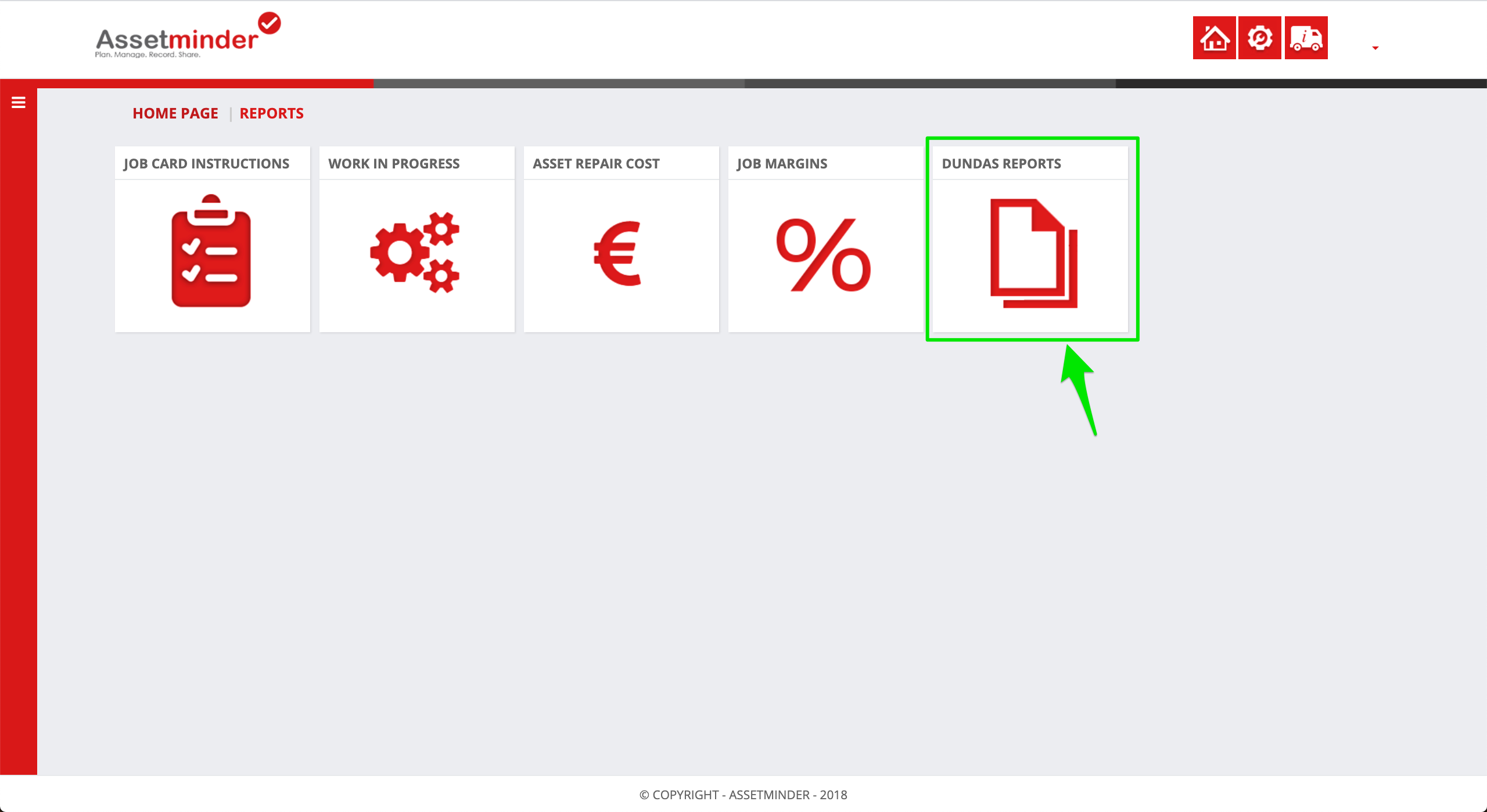 Export A Report To Excel Assetminder 9706