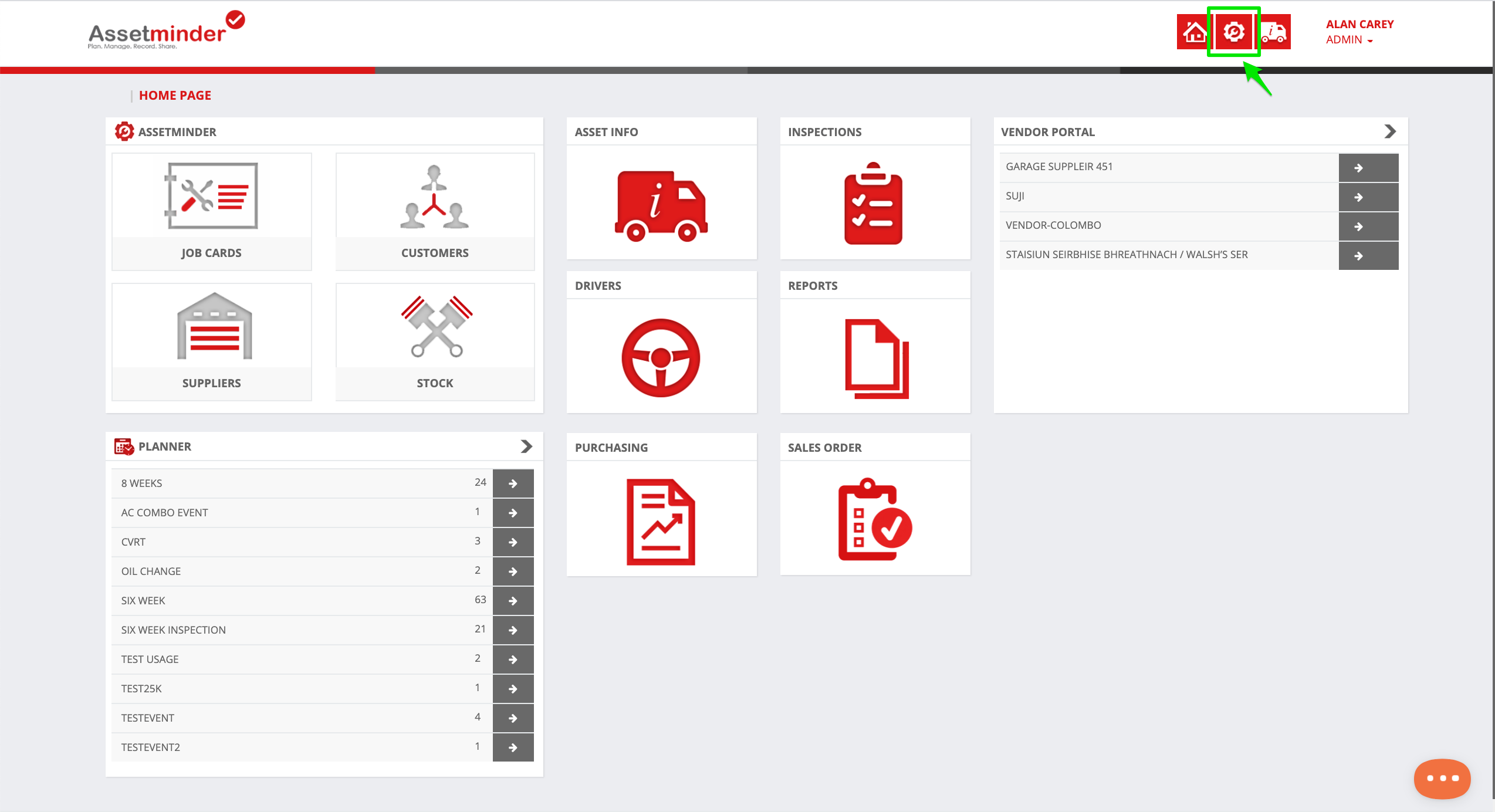 Add a Part Storage Location or Depot - Assetminder